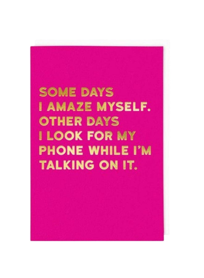 Cloud Nine Some Days I Amaze Myself Friendship Greeting Card (12 x 17 cm) - Image 1